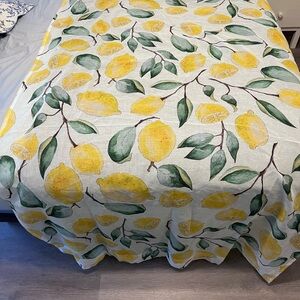 Society6 Lemon Print Shear Curtain